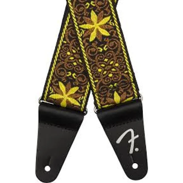 Fender Pasadena Woven Sarı Wallflower Gitar Askısı
