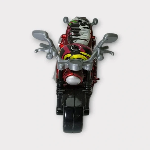 Çek Bırak Custom Motorsiklet 9 Cm - Kırmızı - Resim 4