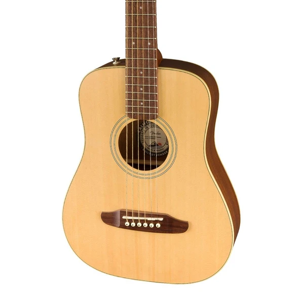 Fender Redondo Mini Natural Elektro Akustik Gitar - Resim 2