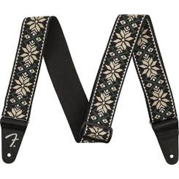Fender Pasadena Woven Sarı Snowflake Gitar Askısı