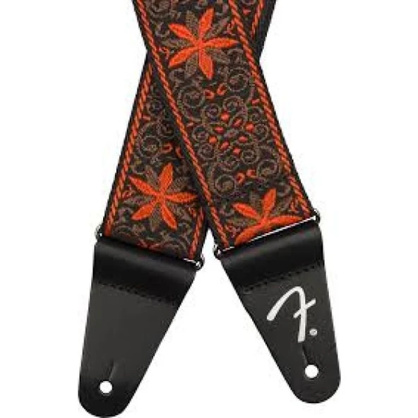 Fender Pasadena Woven Turuncu Wallflower Gitar Askısı