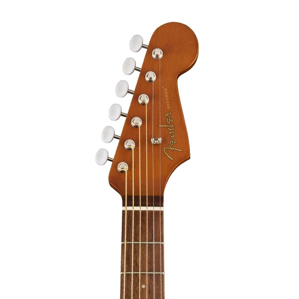 Fender Redondo Mini Natural Elektro Akustik Gitar - Resim 4