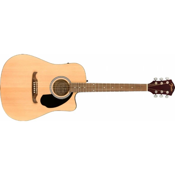 Fender FA-25CE Dreadnought Ceviz Klavye Naturel Elektro Akustik Gitar