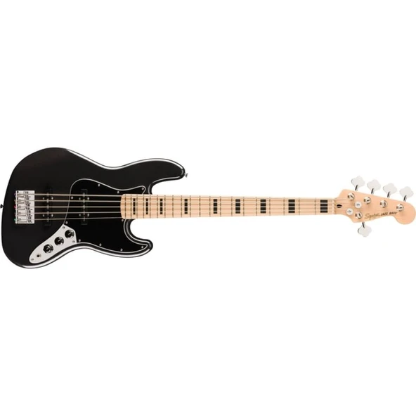 Squier Affinity Active Jazz Bass V Akçaağaç Klavye BPG Black Metallic Bas Gitar
