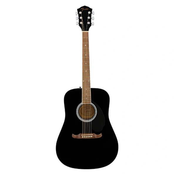 Fender FA-25CE Dreadnought Ceviz Klavye Siyah Elektro Akustik Gitar