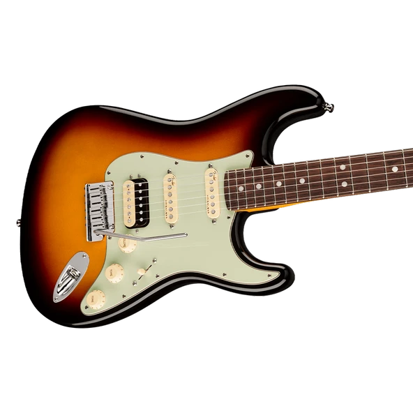 Fender American Ultra Stratocaster HSS Gülağacı Klavye Ultraburst Elektro Gitar - Resim 2