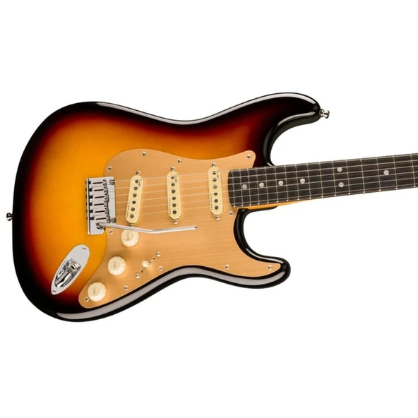 Fender American Ultra II Stratocaster Abanoz Klavye Ultraburst Elektro Gitar - Resim 3