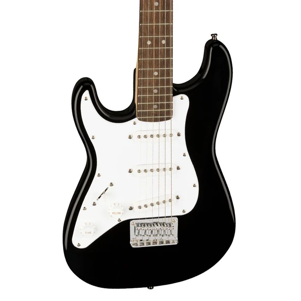 Squier Mini Stratocaster Laurel Klavye Black Solak Elektro Gitar - Resim 3