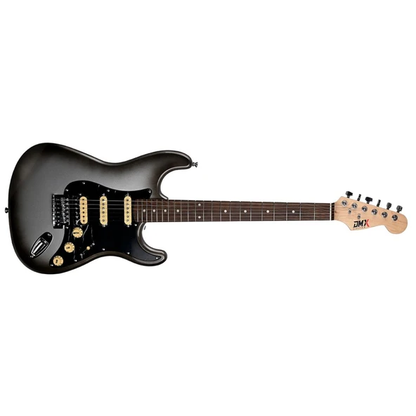 DMX Guitars DEG 100 HSS MCY (Mercury) Elektro Gitar - 2