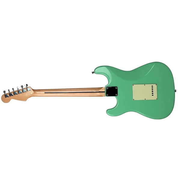 DMX Guitars DEG100 HSS SSG Elektro Gitar (Satin Surf Green) - Resim 3