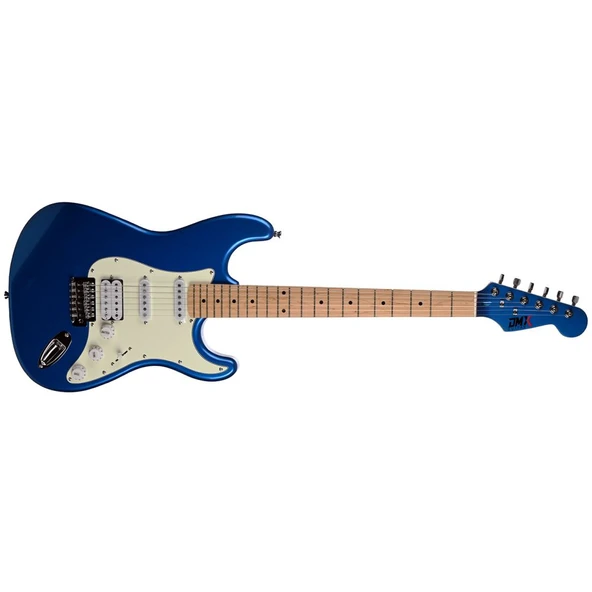DMX Guitars DEG100 HSS TB Elektro Gitar (Transparent Blue) - Resim 2