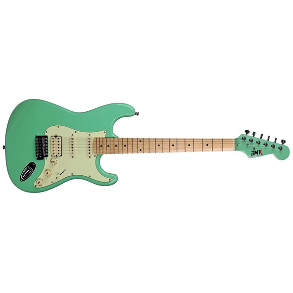 DMX Guitars DEG100 HSS SSG Elektro Gitar (Satin Surf Green) - Resim 2