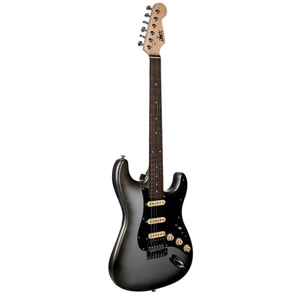 DMX Guitars DEG 100 HSS MCY (Mercury) Elektro Gitar