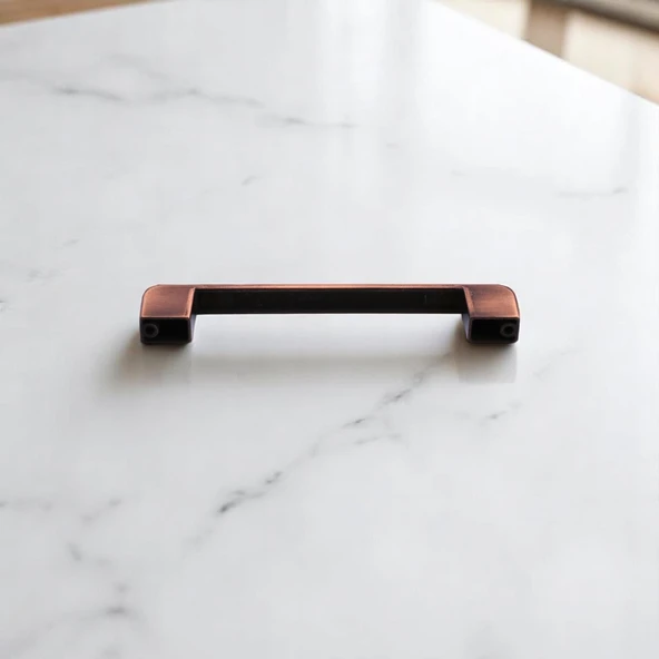 Gölcük Oval Eskitme Antik Bakır 128 mm Metal Mobilya Mutfak Çekmece Dolap Kulpu Kulbu Kulpları - 5