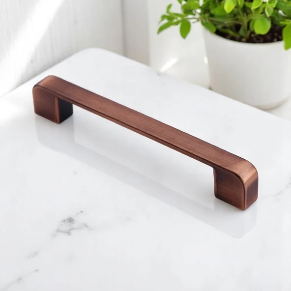 Gölcük Oval Eskitme Antik Bakır 128 mm Metal Mobilya Mutfak Çekmece Dolap Kulpu Kulbu Kulpları - 2