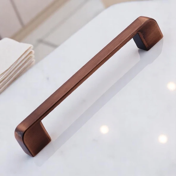 Gölcük Oval Eskitme Antik Bakır 128 mm Metal Mobilya Mutfak Çekmece Dolap Kulpu Kulbu Kulpları - 4