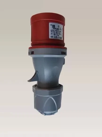 TPLAST 4x32A CEE Norm Sanayi Düz Trifaze Fiş
