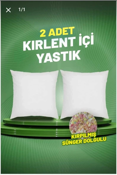 KASES HOME EKO KIRLENT İÇ DOLGUSU 2'Lİ EKONOMİK PAKET SÜNGER DOLGU