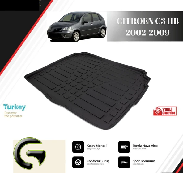 BAGAJ HAVUZU CITROEN C3 HB 2002-2009
