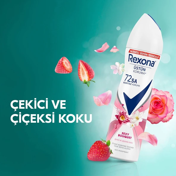 Rexona Sexy Bouquet 72 Saat Kadın Sprey Deodorant 3 x 150 ML - 5