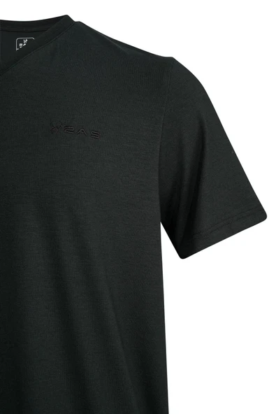 2AS Vıctor Erkek Viloft V Yaka T-shırt - Resim 3