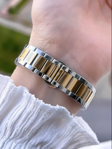 Jg.Polo Club Çelik Kasa & Kordon Kararma Ve Renk Atma Yapmaz Kadın Kol Saati+Bileklik JG04369.3 - Resim 3