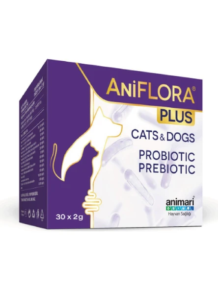 Aniflora Kedi ve Köpekler Için Prebiyotik ve Probiyotik 30 Saşe 30 Adet