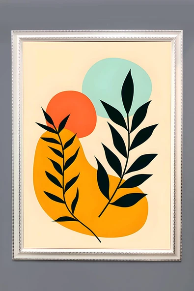 Bohem Desenli Çerçeveli Duvar Tablosu 50x70cm BOHEM03 RENKLİ 50 X 70
