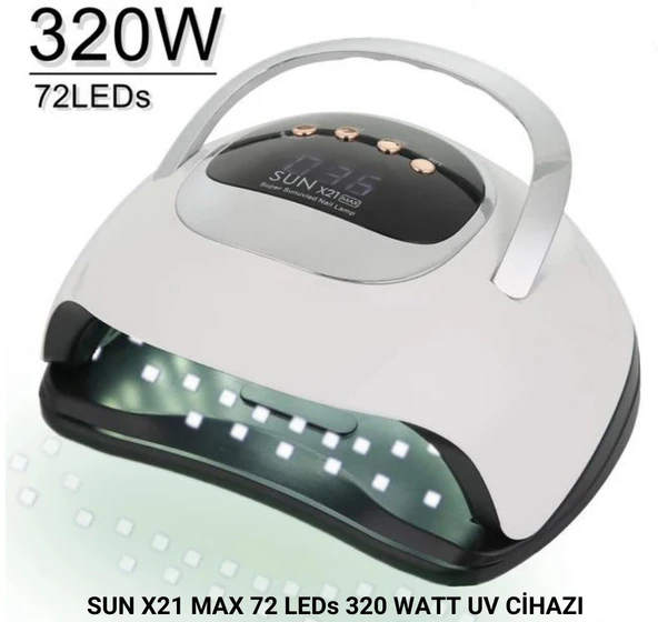Sun X21 Max UV Led Kurutucu 320 Watt-72 Led Tırnak Oje Kurutma Cihazı - 4