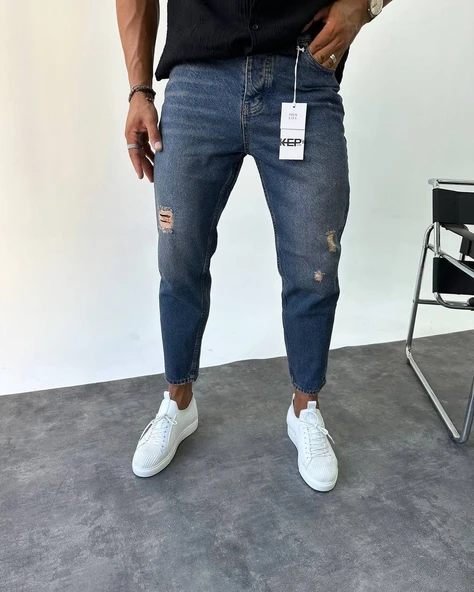 Yırtık Detay Ocean Boyfriend Jean