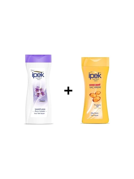 İpek Menekşe Özlü Şampuan 480 ml + İpek Saç Kremi 480 ml--2'li Set