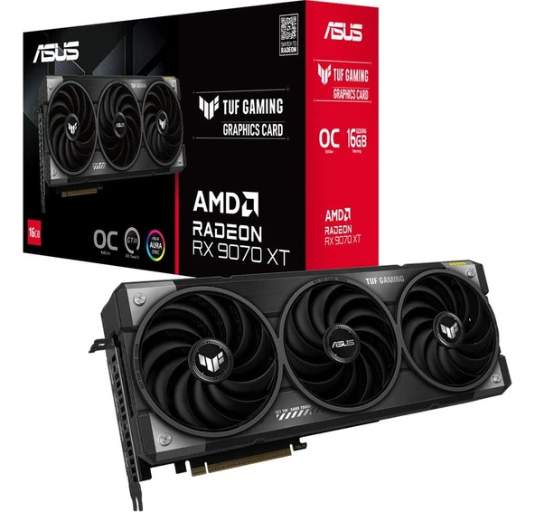 ASUS-TUF-RX9070XT-O16G-GAMING-AMD-RADEON-RX 9070 XT-16GB Gddr6 ürün görseli