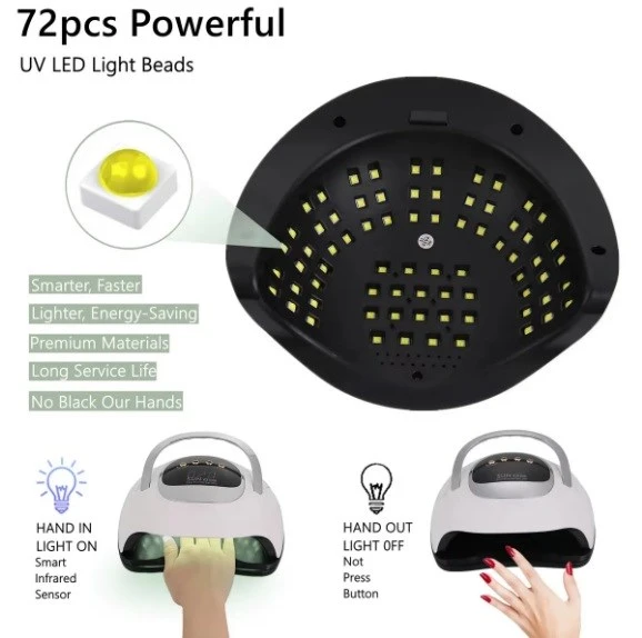 Sun X21 Max UV Led Kurutucu 320 Watt-72 Led Tırnak Oje Kurutma Cihazı - 6