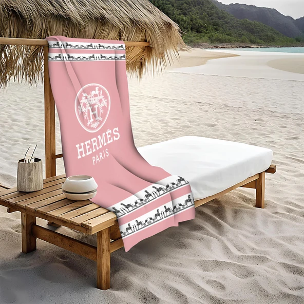 Dekoratif Modern Desenli Plaj Deniz Havlusu Peştamal 80x160 CM LUX73 RENKLİ 80 X 160