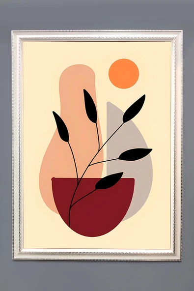 Bohem Desenli Çerçeveli Duvar Tablosu 50x70cm BOHEM04 RENKLİ 50 X 70