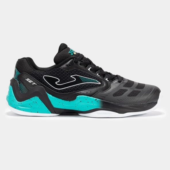 Joma Set Erkek Siyah Toprak & Sert Kort Tenis Ayakkabısı TSETS2501AC