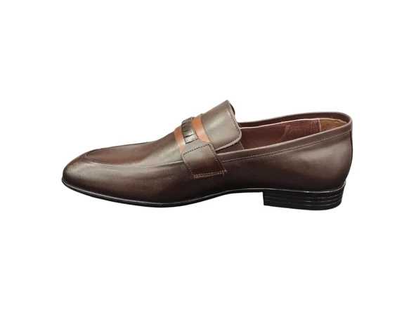 Slope 048070M İç Dış Hakiki Dana Derisi Bağcıksız Klasik Erkek Ayakkabı - 2