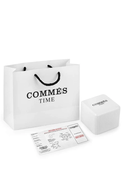 Commes Çelik Örme Kordon Rose Gold Renk Özel Kesim Mineral Cam Unisex Klasik Kol Saati - 4