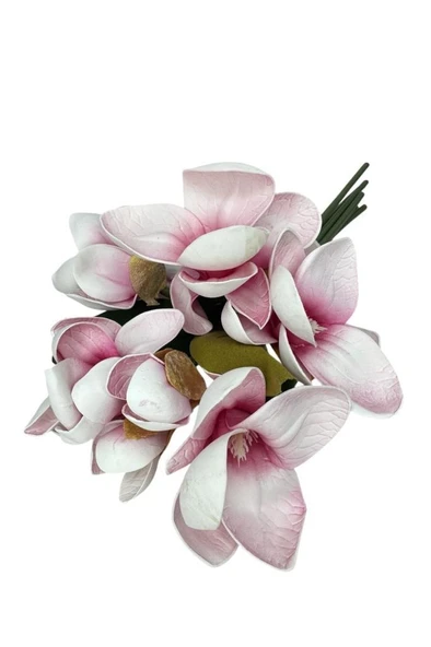 Yapay Çiçek Manolya Letex Eva Magnolia 33cm Pembe Koyu - 3