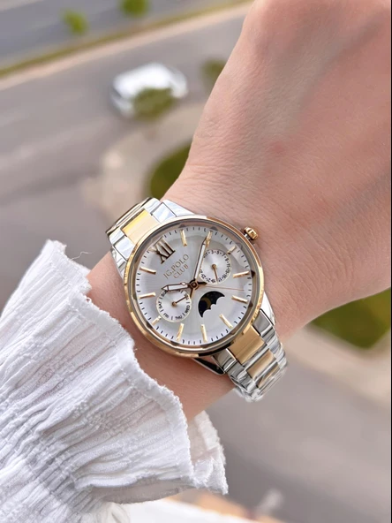 Jg.Polo Club Çelik Kasa & Kordon Kadran Fonsiyonları Aktif Kadın Kol Saati+Bileklik JG02592.1 - Resim 2