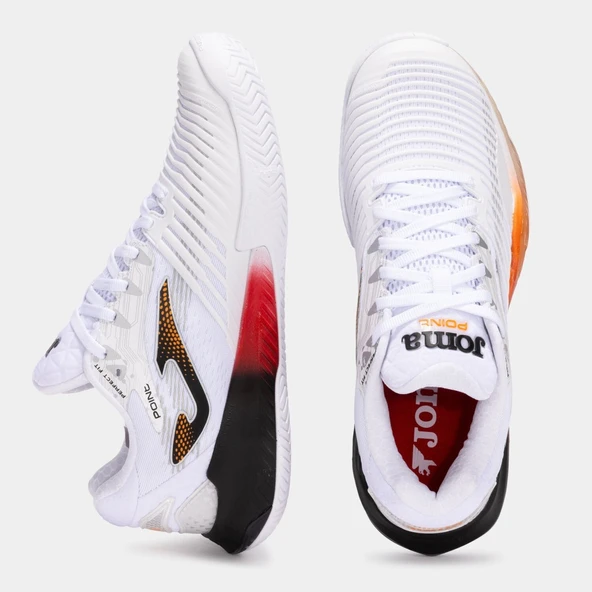 Joma Point Erkek Beyaz Toprak & Sert Kort Tenis Ayakkabısı TPOIS2532AC - 4