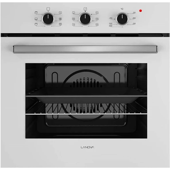 Lanova Mano 2106TW01 - G17402-106 - 3220W6 5'li Beyaz Cam Ankastre Set - 2