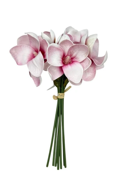Yapay Çiçek Manolya Letex Eva Magnolia 33cm Pembe Koyu
