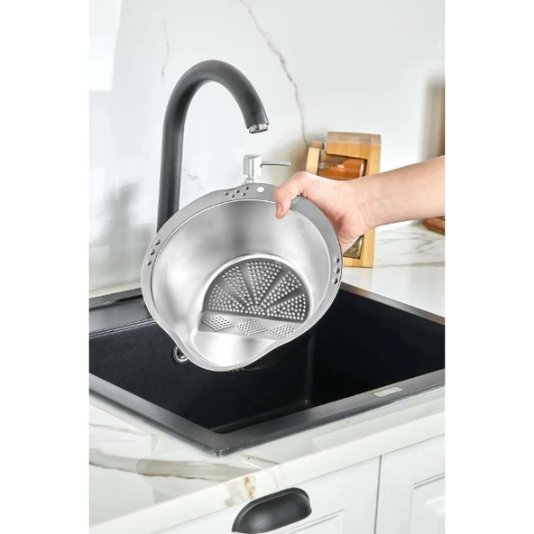 Periboia Paslanmaz Çelik Pirinç Süzgeci - 2