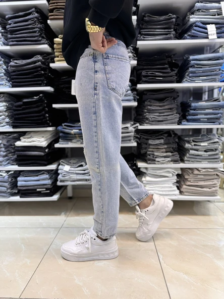 Yırtık Detay Karbeyaz Boyfriend Jean Csl 090 - 3