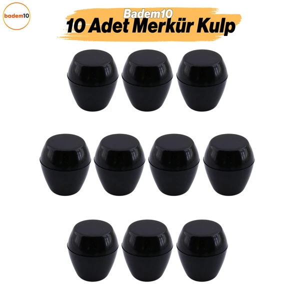 Merkür Düğme Siyah Mobilya Mutfak Dolap Dolabı Çekmece Kulpu Kulbu Plastik Siyah Tek Vidalı Kulp