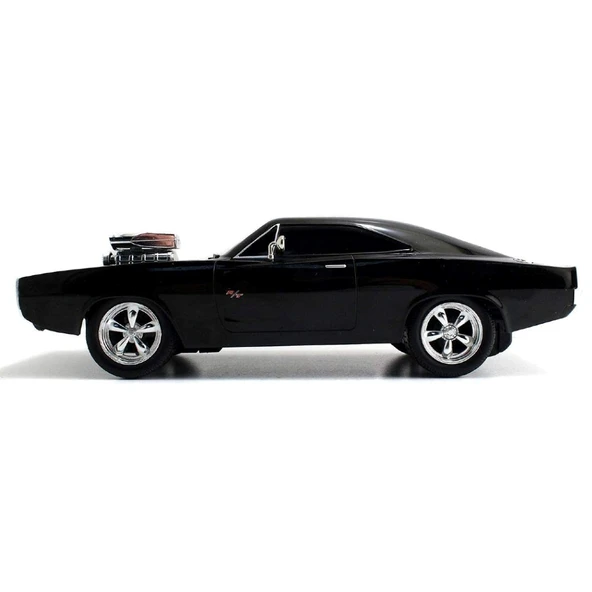 Jada 1:16 Rc Fast & Furious Dom's Dodge Charger R/T 2.4 Ghz Usb Şarj 29 Cm - 3