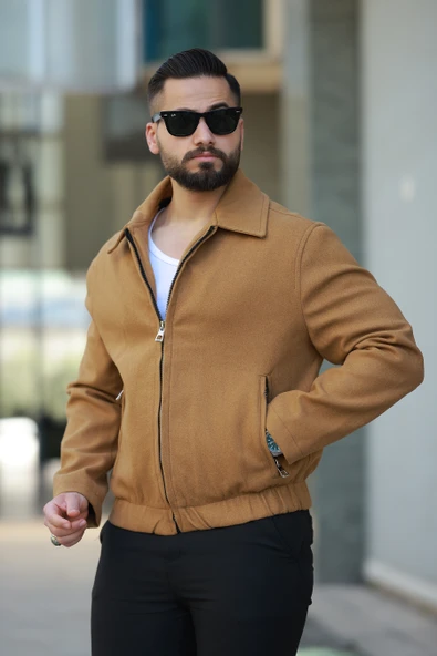 ERKEK YAKALI BAHARLIK KAŞE CEKET - 8