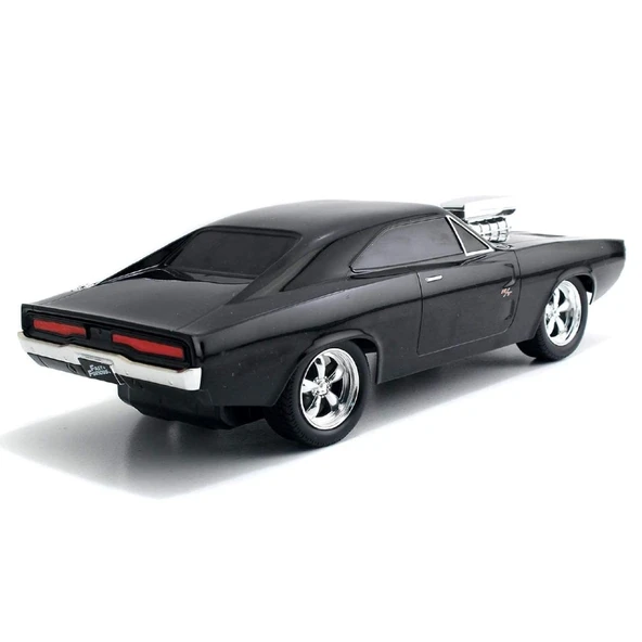 Jada 1:16 Rc Fast & Furious Dom's Dodge Charger R/T 2.4 Ghz Usb Şarj 29 Cm - 4