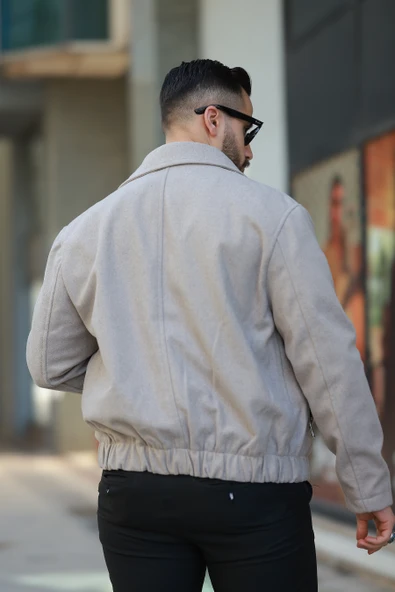 ERKEK YAKALI BAHARLIK KAŞE CEKET - 12